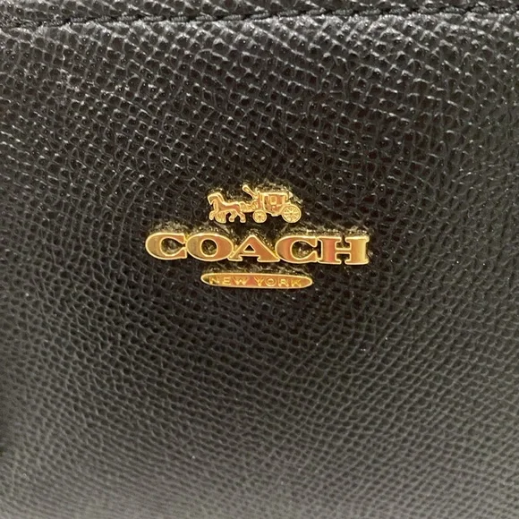 Coach Mini Surrey Carryall Black Heart  Limited Edition Leather Handbag - Picture 7 of 17